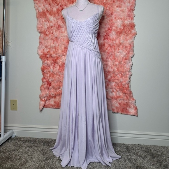 Trina Turk Lavender Maxi Habotai Dress 🪻🤍 - Picture 3 of 11